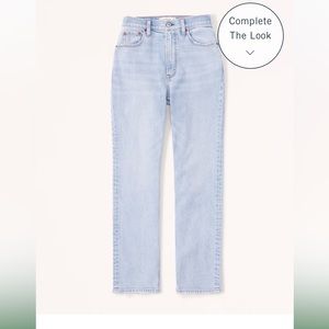 Curve Love High Rise Ankle Straight Jeans-Light Denim